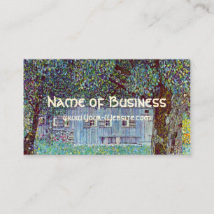 Farmhouse in Austria by Klimt, Victorian Fine Art Business Card