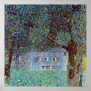 Farmhouse in Austria by Klimt, Victorian Fine Art Poster