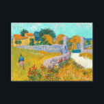 Farmhouse in Provence, 1888 by Vincent van Gogh Card<br><div class="desc">Vincent Willem van Gogh (1853-1890) was a Dutch Post-Impressionist painter who posthumously became one of the most famous and influential figures in Western art history. Vincent van Gogh - Farmhouse in Provence,  1888.</div>