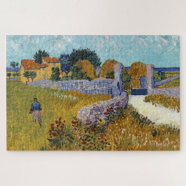 Farmhouse in Provence (1888) by Vincent Van Gogh Jigsaw Puzzle (Horizontal)
