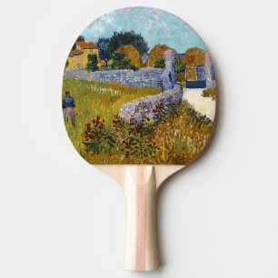 Farmhouse in Provence (1888) by Vincent Van Gogh Ping Pong Paddle