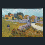 Farmhouse in Provence (1888) by Vincent Van Gogh Placemat<br><div class="desc">Farmhouse in Provence (1888) by Vincent Van Gogh. Vincent Van Gogh was a famous artist. He was a dutch post impressionist painter.This painting is in the public domain.</div>