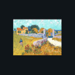 Farmhouse in Provence by Vincent van Gogh (1888) Canvas Print<br><div class="desc">Artist 	
Vincent van Gogh  (1853–1890) 
Title 	
English: Farmhouse in Provence
Object type 	painting
Genre 	landscape art
Date 	1888
Medium 	oil on canvas</div>