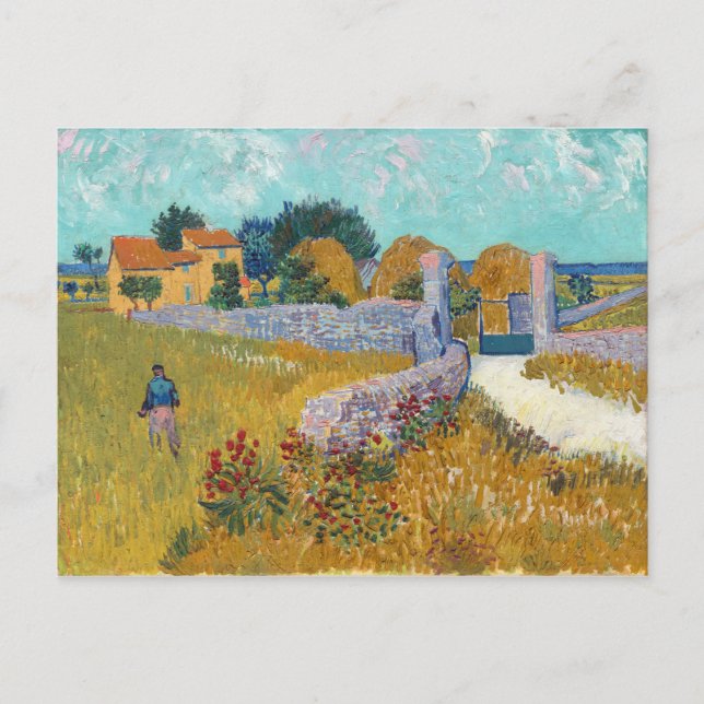 Farmhouse in Provence by Vincent van Gogh (1888) Postcard (Front)