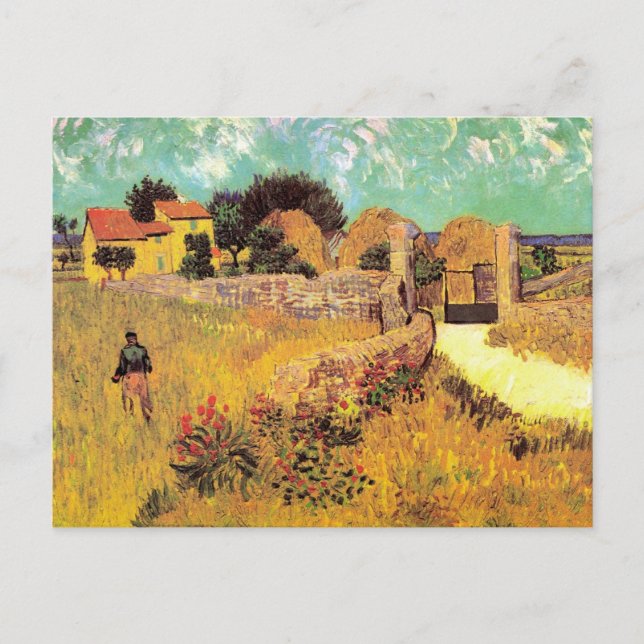 Farmhouse in Provence by Vincent van Gogh Postcard (Front)