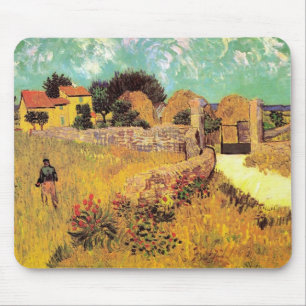 Farmhouse in Provence by Vincent van Gogh van Gogh Mouse Mat