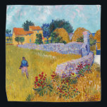 Farmhouse in Provence, Van Gogh Bandana<br><div class="desc">Vincent Willem van Gogh (30 March 1853 – 29 July 1890) was a Dutch post-impressionist painter who is among the most famous and influential figures in the history of Western art. In just over a decade, he created about 2, 100 artworks, including around 860 oil paintings, most of which date...</div>