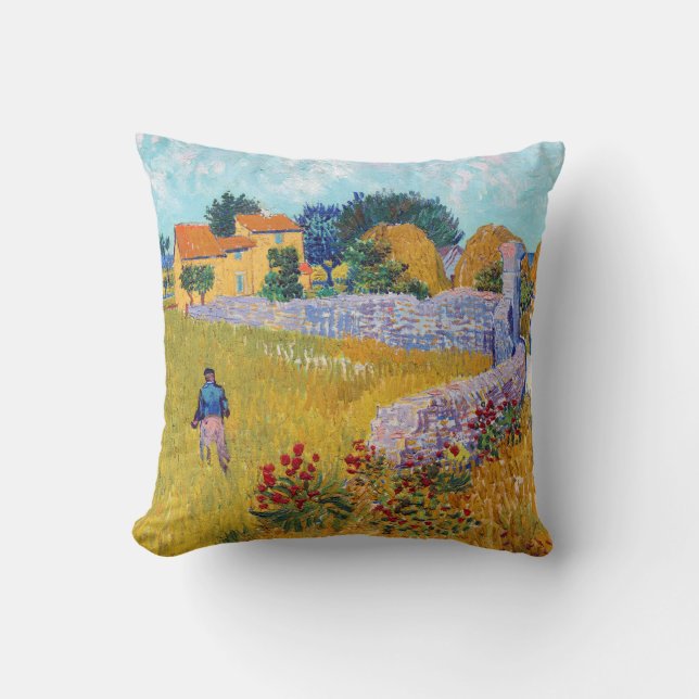 Farmhouse in Provence, Van Gogh Cushion (Front)