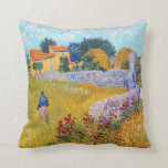 Farmhouse in Provence, Van Gogh Cushion<br><div class="desc">Vincent Willem van Gogh (30 March 1853 – 29 July 1890) was a Dutch post-impressionist painter who is among the most famous and influential figures in the history of Western art. In just over a decade, he created about 2, 100 artworks, including around 860 oil paintings, most of which date...</div>