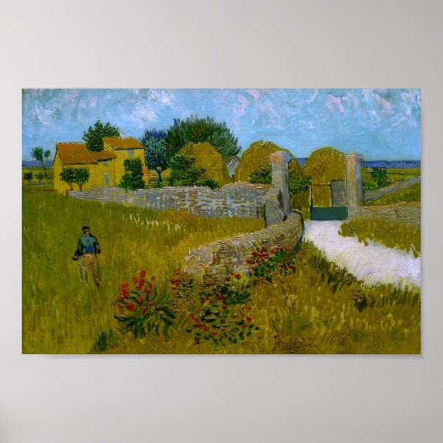 Farmhouse in Provence Van Gogh Fine Art Poster (Front)