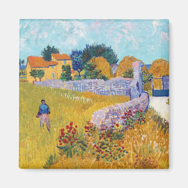 Farmhouse in Provence, Van Gogh Magnet (Front)