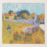 Farmhouse in Provence, Van Gogh Scarf<br><div class="desc">Vincent Willem van Gogh (30 March 1853 – 29 July 1890) was a Dutch post-impressionist painter who is among the most famous and influential figures in the history of Western art. In just over a decade, he created about 2, 100 artworks, including around 860 oil paintings, most of which date...</div>