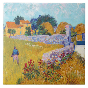 Farmhouse in Provence, Van Gogh Tile