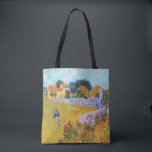 Farmhouse in Provence, Van Gogh Tote Bag<br><div class="desc">Vincent Willem van Gogh (30 March 1853 – 29 July 1890) was a Dutch post-impressionist painter who is among the most famous and influential figures in the history of Western art. In just over a decade, he created about 2, 100 artworks, including around 860 oil paintings, most of which date...</div>