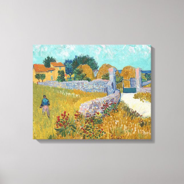 Farmhouse in Provence | Vincent van Gogh Canvas Print (Front)