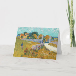 Farmhouse in Provence   Vincent Van Gogh Card