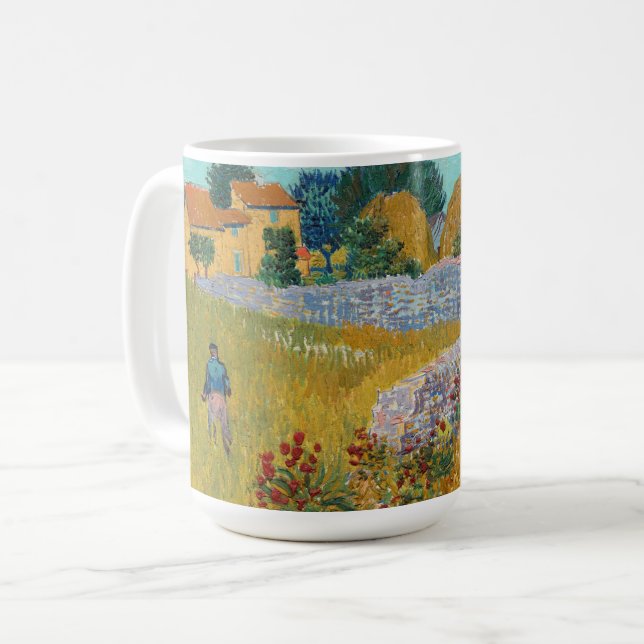 Farmhouse in Provence | Vincent van Gogh Coffee Mug (Front Left)