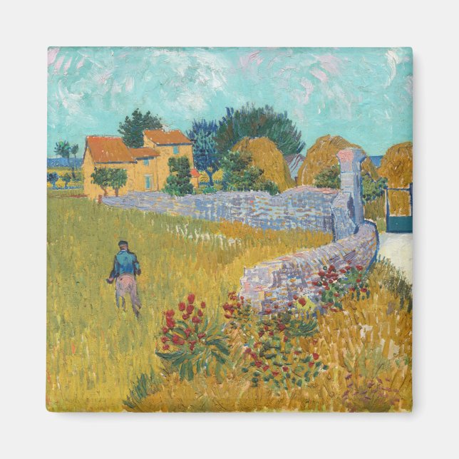 Farmhouse in Provence | Vincent van Gogh Magnet (Front)