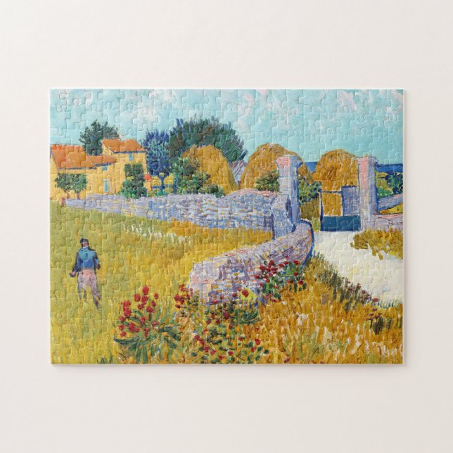 Farmhouse in Provence Vincent van Gogh Painting Jigsaw Puzzle (Horizontal)