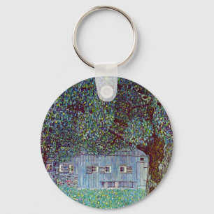 Farmhouse in Upper Austria by Gustav Klimt Key Ring