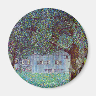 Farmhouse in Upper Austria by Gustav Klimt Magnet