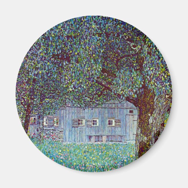Farmhouse in Upper Austria by Gustav Klimt Magnet (Front)