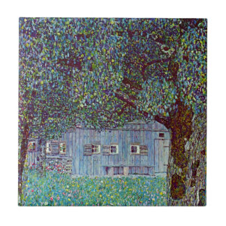 Farmhouse in Upper Austria by Gustav Klimt Tile