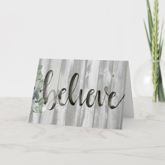 Farmhouse Inspiration - Believe Card (Front)