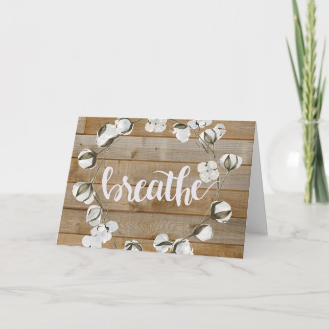 Farmhouse Inspiration - Breathe Card (Front)