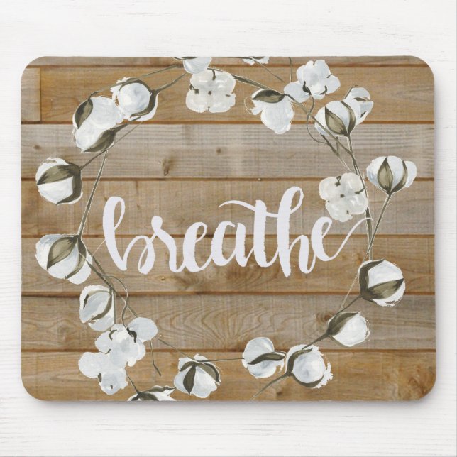 Farmhouse Inspiration - Breathe Mouse Mat (Front)