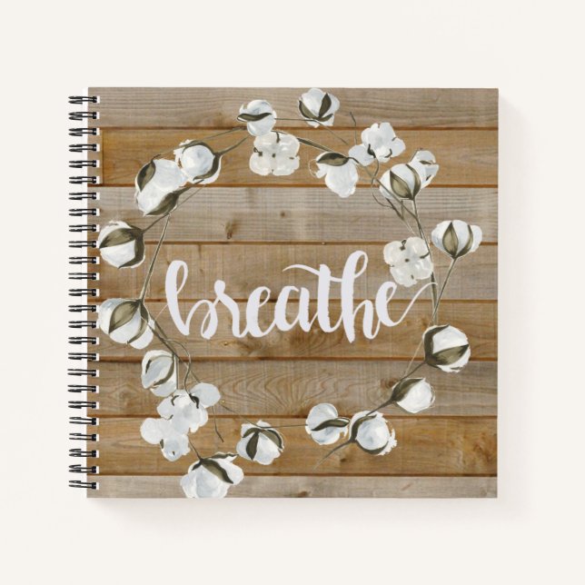 Farmhouse Inspiration - Breathe Notebook (Front)