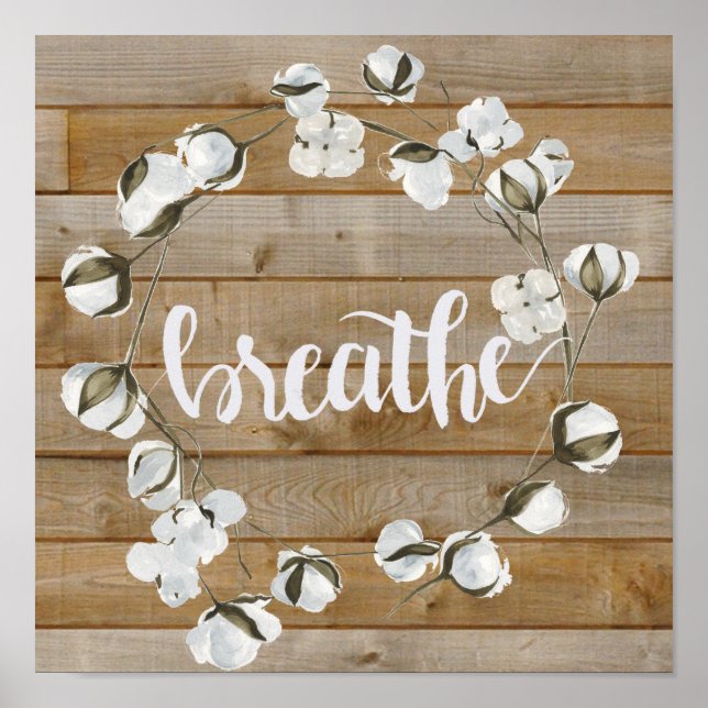 Farmhouse Inspiration - Breathe Poster (Front)
