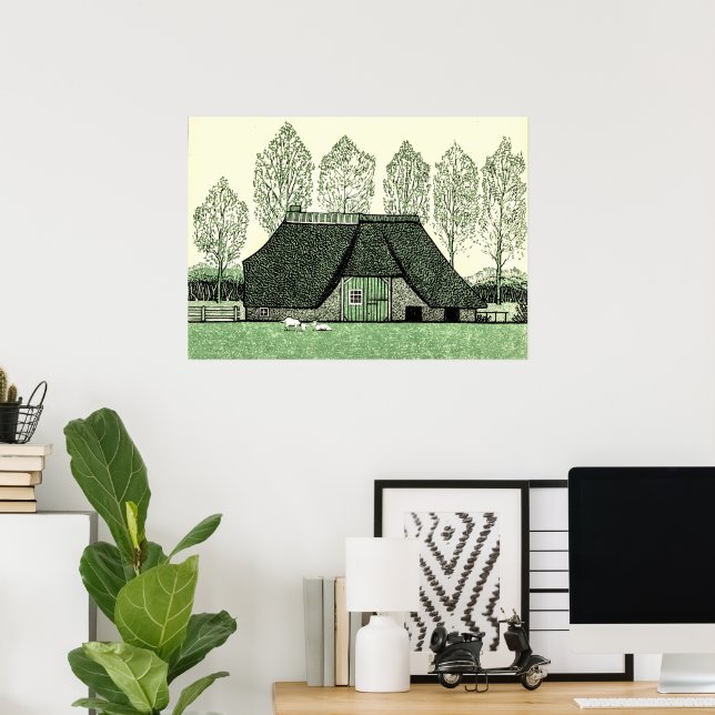 Farmhouse - Julie de Graag  Poster (Home Office)