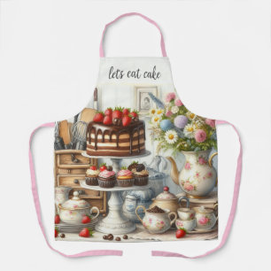 Farmhouse Kitchen with Cake All-Over Print Apron