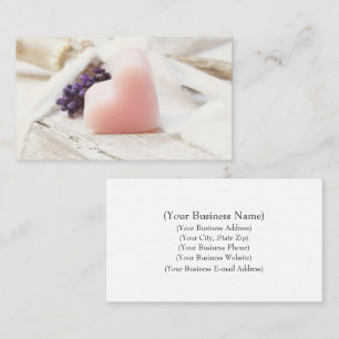 Farmhouse Lavender and Heart Shaped Soap Business Card