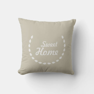 farmhouse minimal sweet home throw pillow