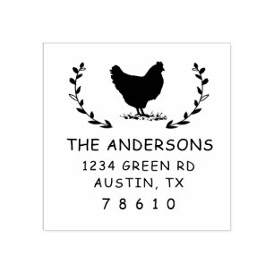farmhouse modern return address Stamp