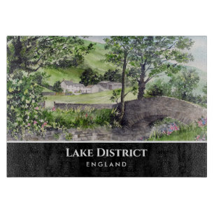 Farmhouse near Thirlmere Lake District England Cutting Board