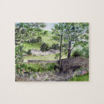 Farmhouse near Thirlmere, Lake District, England Jigsaw Puzzle<br><div class="desc">Designed based on my watercolor painting of farmhouse near Lake Thirlmere,  Lake District,  Cumbria,  North of England. A beautiful stone English farmhouse set in lovely surrounding with hills on the background and large field on the foreground. Perfect place to live. Check my collection for matching items.</div>