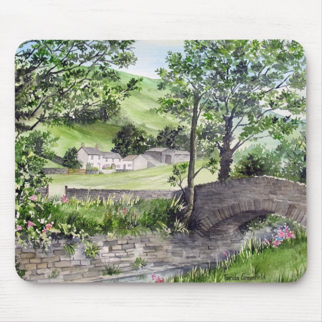 Farmhouse near Thirlmere, Lake District, England Mouse Mat (Front)