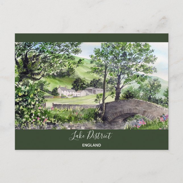 Farmhouse near Thirlmere, Lake District, England Postcard (Front)