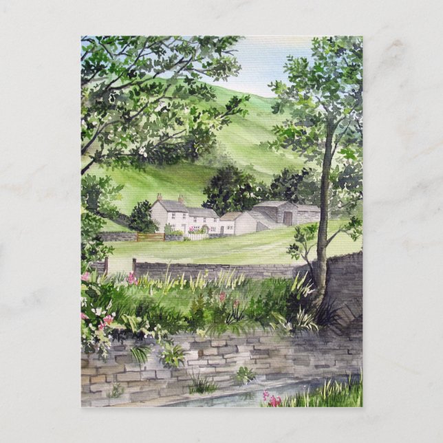 Farmhouse near Thirlmere, Lake District, England Postcard (Front)