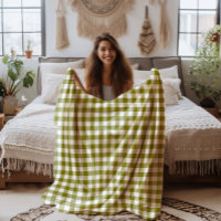 Farmhouse Olive-Green and White Buffalo Plaid