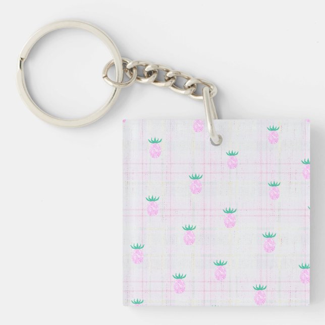 Farmhouse Pineapple Oasis Key Ring (Front)