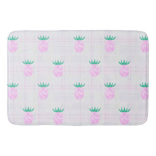Farmhouse Pink Pineapples Bath Mat