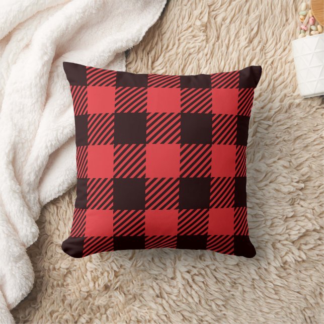 Farmhouse Plaid Chequered Cushion (Blanket)