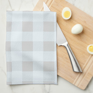 Farmhouse Plaid Cow   Monogram Tea Towel