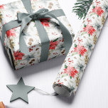 Farmhouse Poinsettia White Rustic Christmas Wrapping Paper<br><div class="desc">From the Farmhouse Poinsettia Christmas & Holiday Collection: Farmhouse Poinsettia White Rustic Christmas gift wrap paper,  with Beautiful rustic holiday pattern. A classic and chic combination that will wow all your family and friends who receive their gift this year!</div>