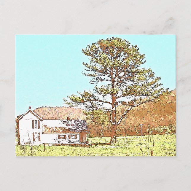 Farmhouse Postcard (Front)