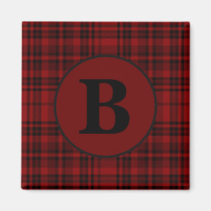 FARMHOUSE RED GINGHAM CHECKERED PLAID MAGNET